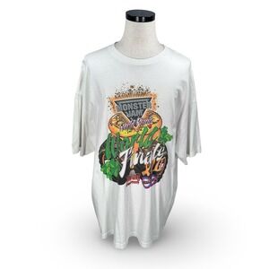 Monster Jam World Finals XVII Graphic T-Shirt Mens 3XL White Cotton 2016
